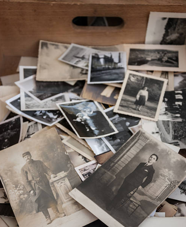 Cajas de archivo fotográfico antiguo